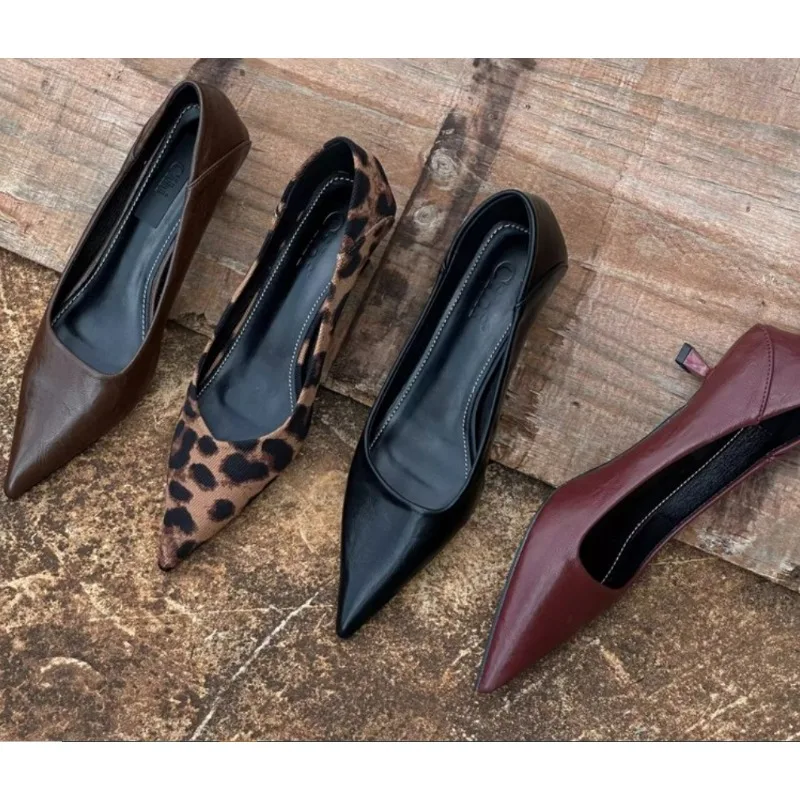 Women'S Shoes - 2026 Women Sexy High Heels Burgundy