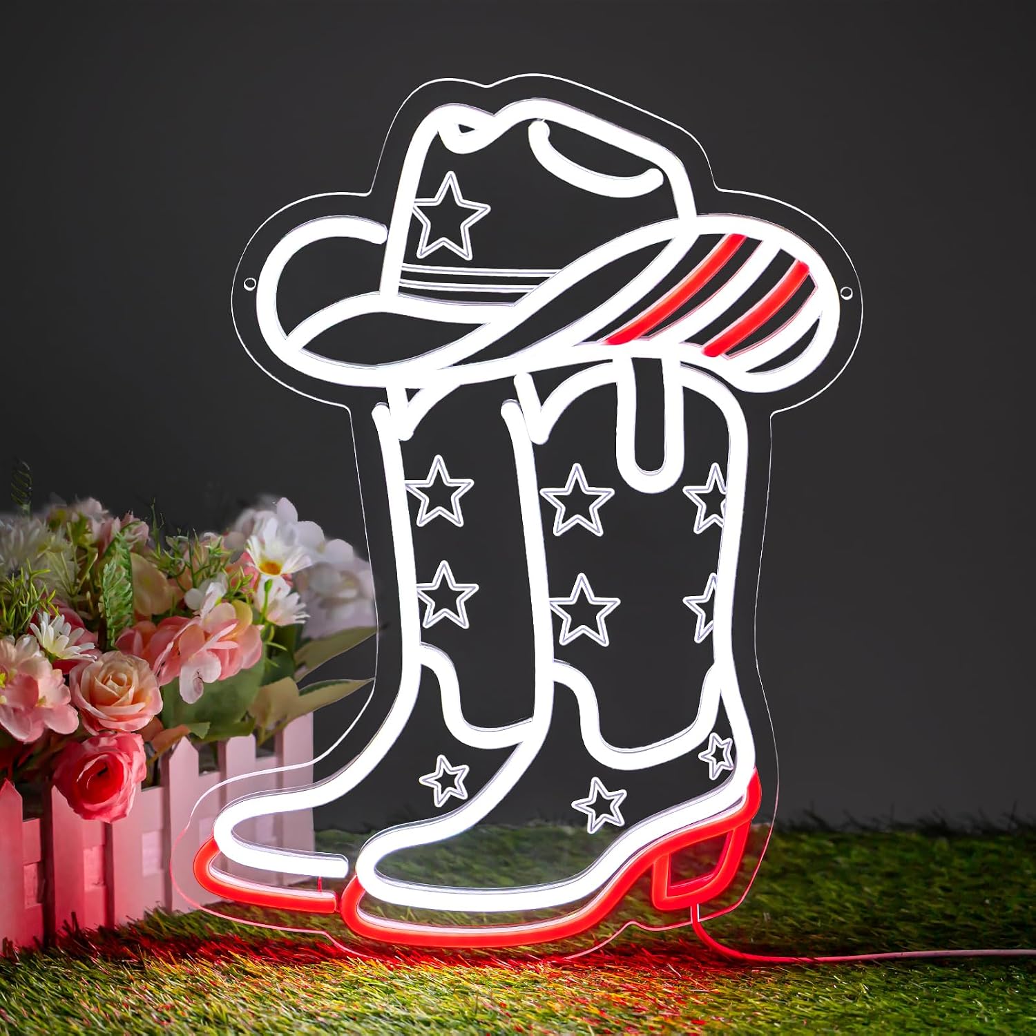 Cowboy Boots and Hat LED Neon  - Boots 评论和价格