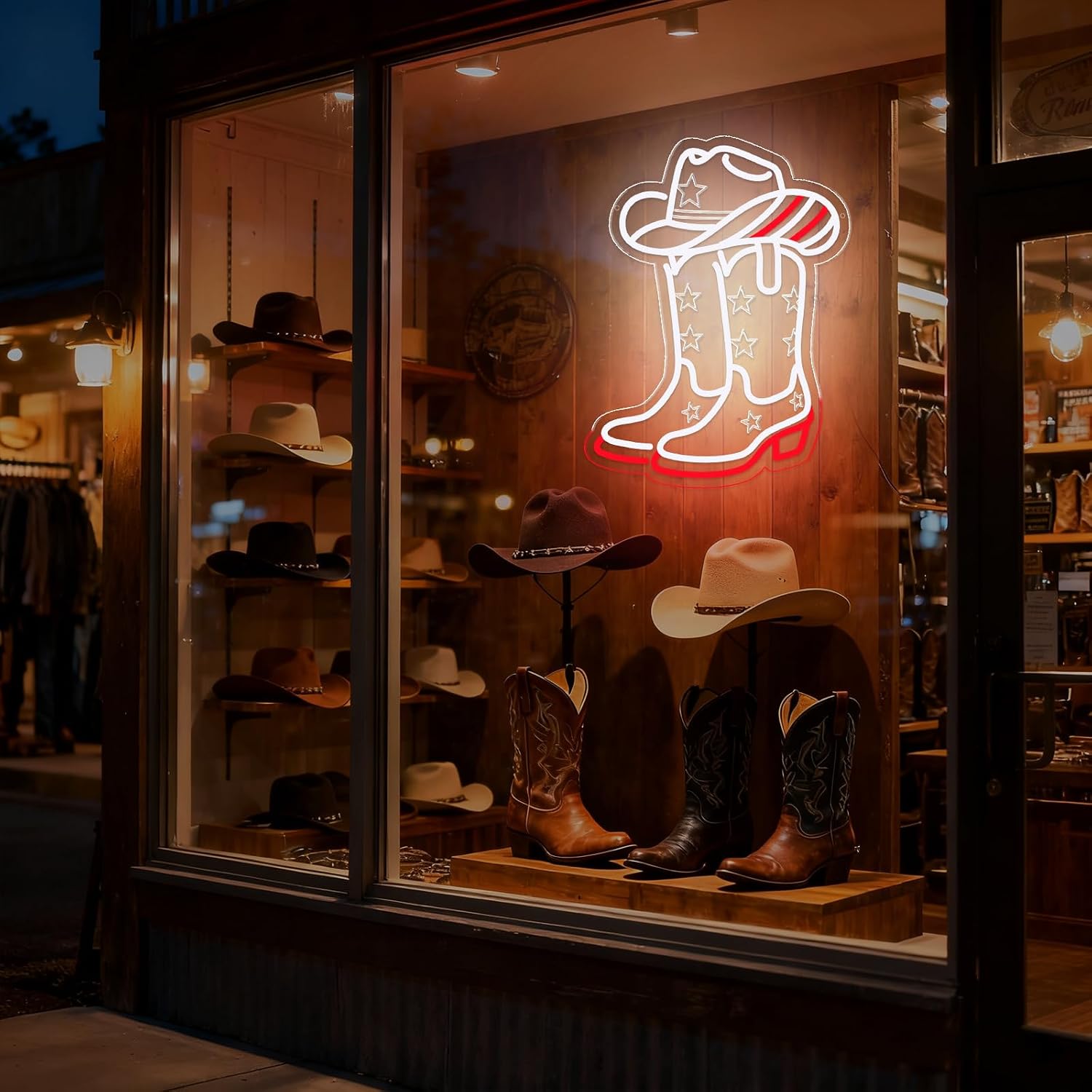 Cowboy Boots and Hat LED Neon  - Boots 评论和价格