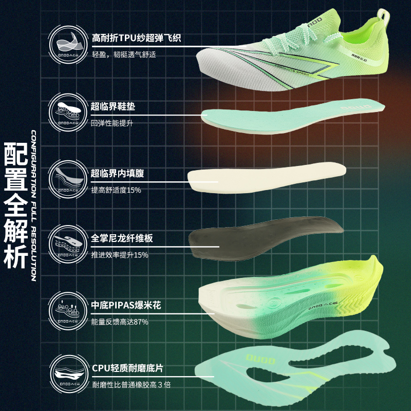 Men's Full-Length Nylon Carbon - Carbon Plate Marathon Racing Shoes 评论和价格